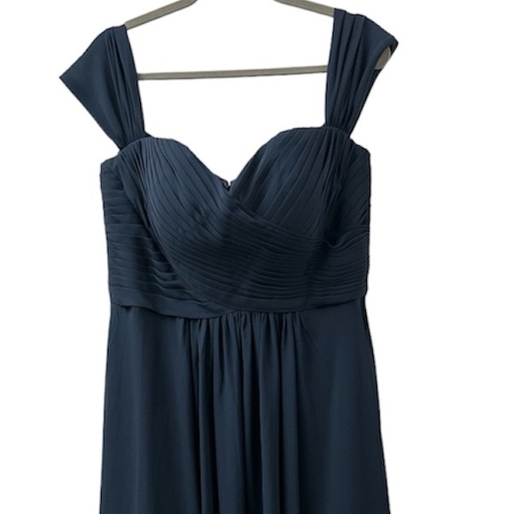 Morilee Dark Rich Green Chiffon Mother of the Bride Bridal Gown Women’s L - Picture 3 of 4